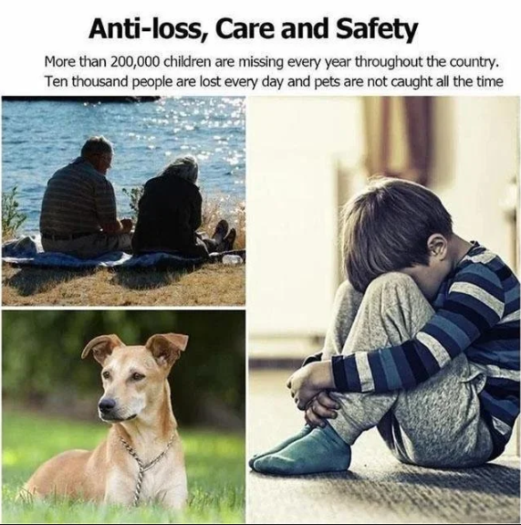 Pack x2 Magnetic Mini GPS Tracker for Campervan Car Bike Bicycle Keyring and Luggage Tracking Air and Tag Locator