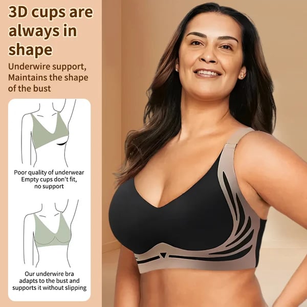 Lifting Anti-Sagging Wireless Push-Up Bra | Comfortable Fit, Adjustable Straps, Seamless Design