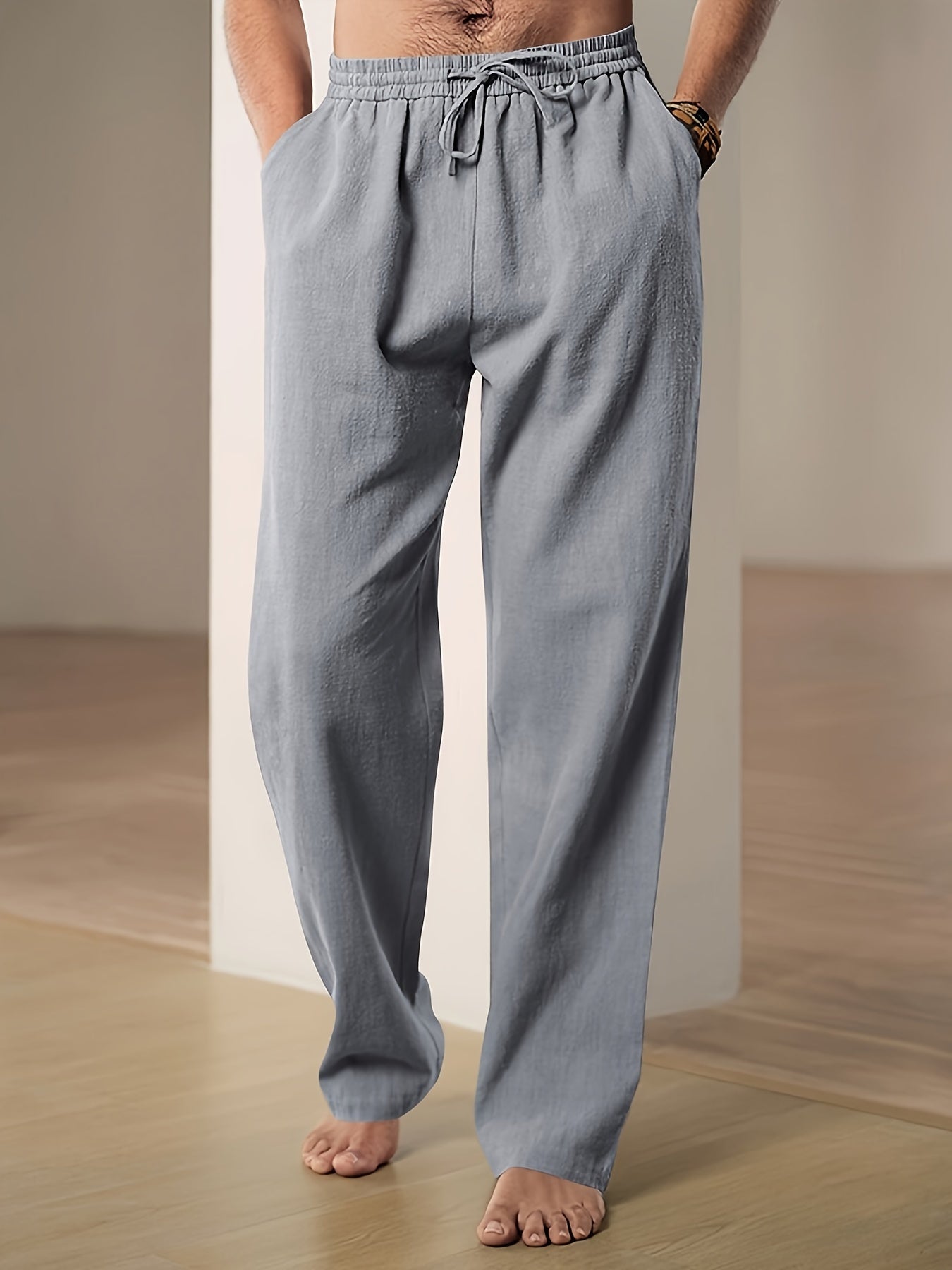 Casual Drift™ | Men's Relaxed Fit Drawstring Pants | Lightweight Fabric, Adjustable Waist, Comfortable Wear