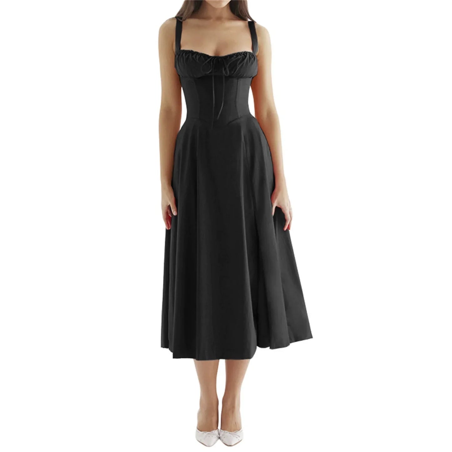 Bustier Belle™ | Corset Midi Dress | Summer Style, Side Slit Design & Comfortable Fit