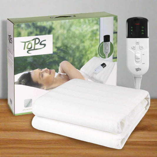 Super King Sherpa Underblanket with Dual Controllers for Cozy Scandinavian Bedding