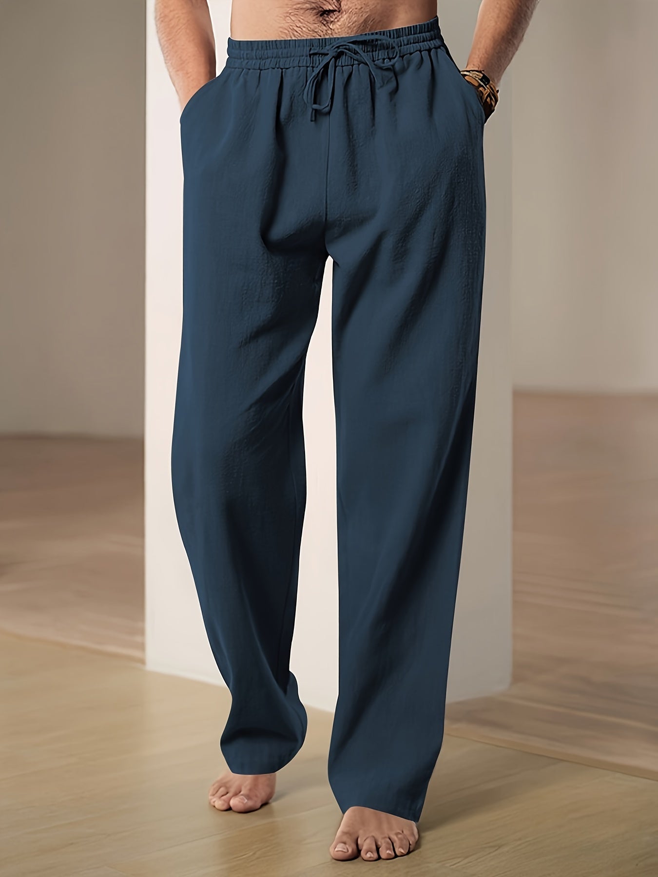 Casual Drift™ | Men's Relaxed Fit Drawstring Pants | Lightweight Fabric, Adjustable Waist, Comfortable Wear