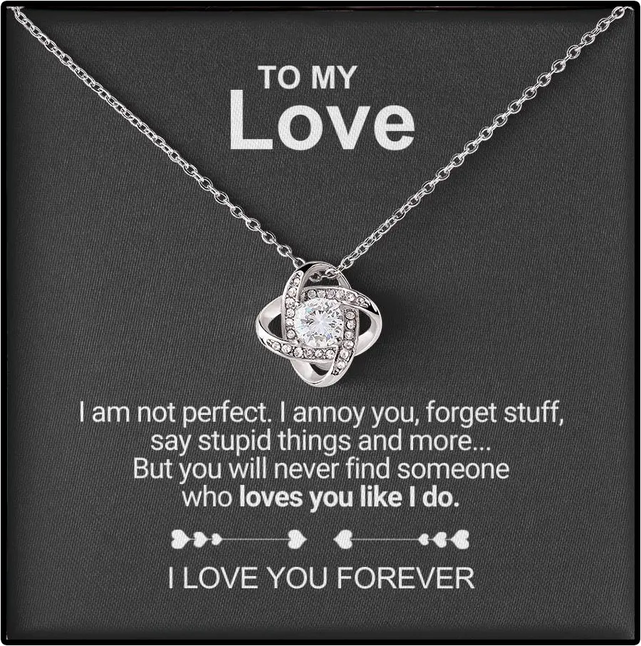 Romantic Rose Box with Necklace – I Love You Gifts for Her, Eternal Rose Heart Keepsake