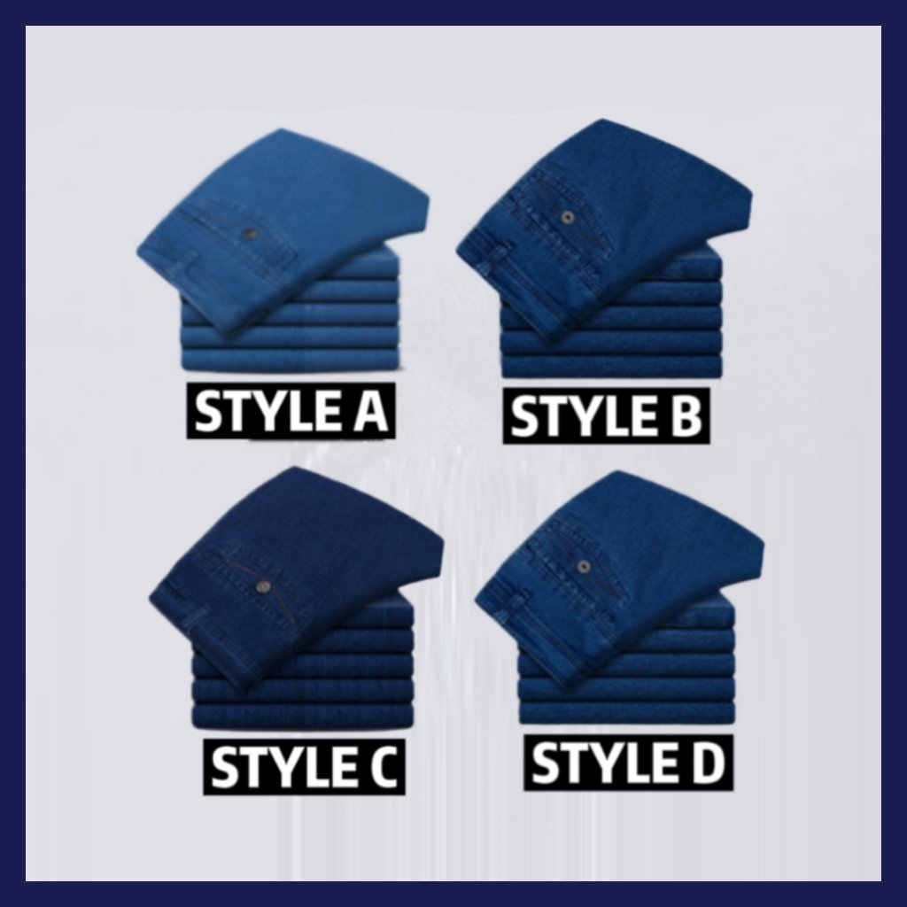 Men's High Waist Straight Cut Jeans | Durable Denim, Classic Fit, Comfortable & Stylish Everyday Wear