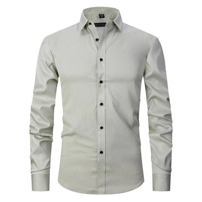 Dressy Max™ | Men's Wrinkle-Free Stretch Dress Shirt | Soft Cotton Blend, Tailored Fit & Moisture-Wicking Technology