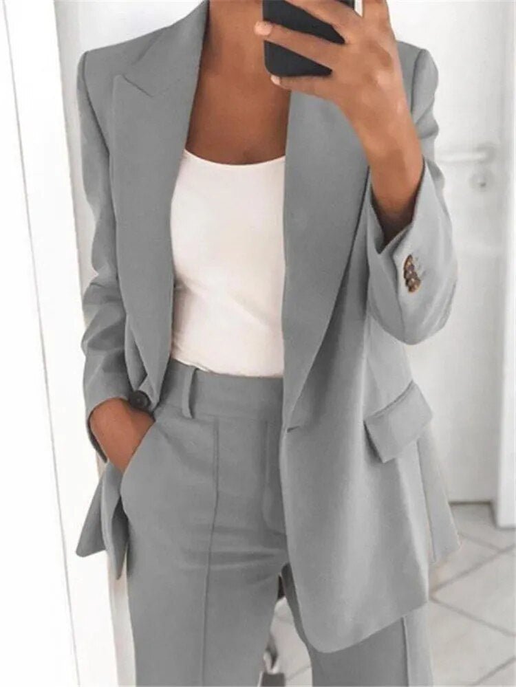 B&S | Tailored Blazer & Dress Set for Women – Breathable, Versatile Outfit for Office & Special Occasions