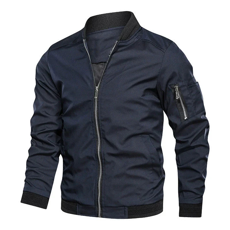 Outdoor Zephyr™ | Men's Classic Zip-Up Jacket | Lightweight, Water-Resistant Fabric & Breathable Design