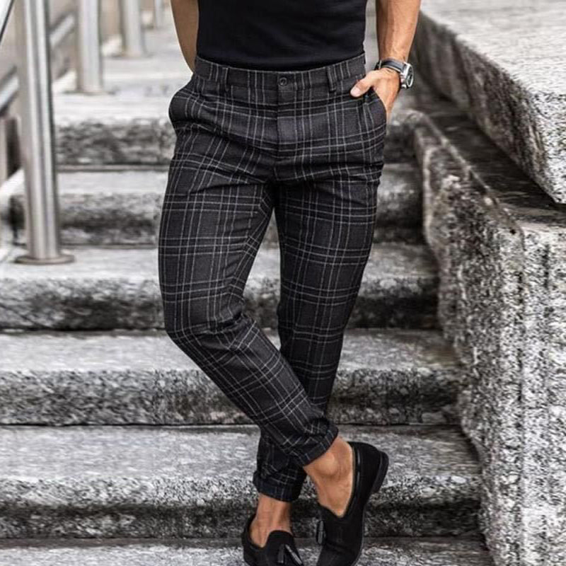 Plaid Taper™ | Men's Slim-Fit Trousers | Plaid Pattern, Tapered Leg, Smart Casual Style