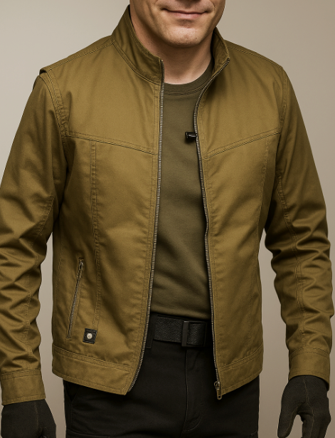 Men's Windbreaker Jacket - Waterproof Lightweight Outerwear in Black - Ideal for Outdoor Activities and Casual Wear