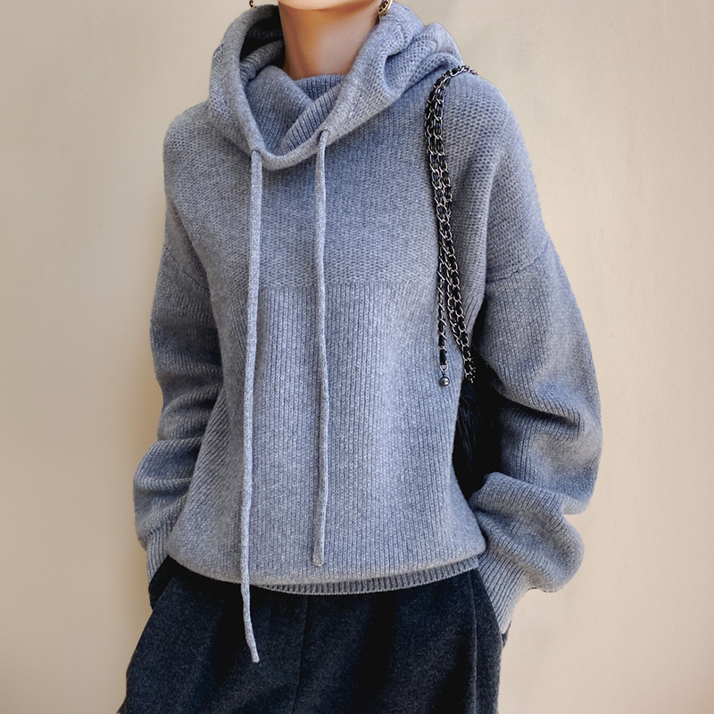 B&S | Oversized & Warm Women's Hoodie with Stand-Up Collar – Soft Fabric for Casual Comfort & Versatile Styling