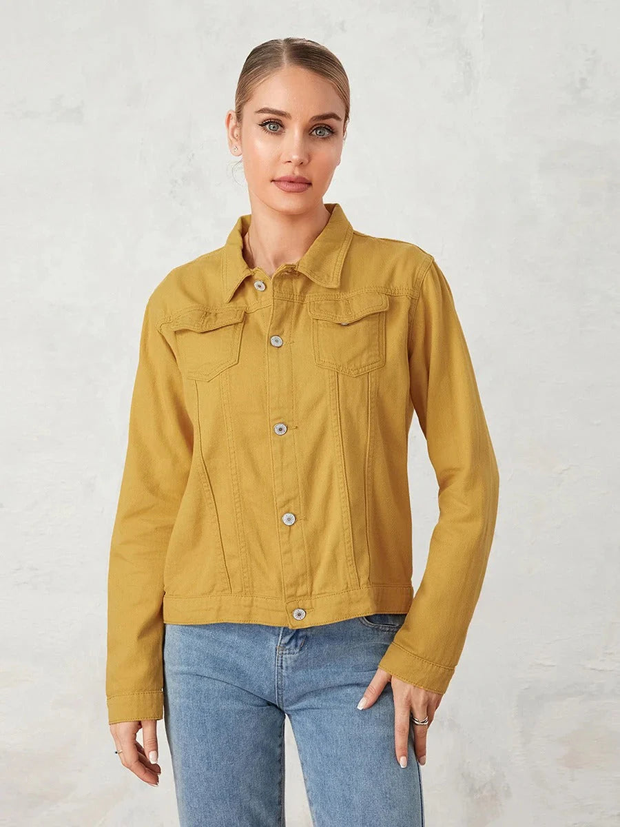 Denim Aura™ | Women's Casual Denim Jacket | Lightweight, Stylish Design, Perfect for Layering