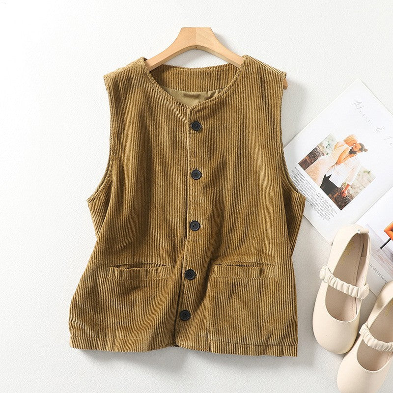 Waistcoat Bella™ | Women's Button-Up Waistcoat Top | Stylish Fit, Lightweight Fabric, Versatile Layering Option