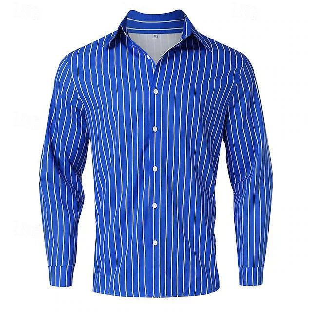 Button-Up Alex™ | Men's Long Sleeve Casual Shirt | Breathable Cotton, Classic Fit, Stylish Button Closure