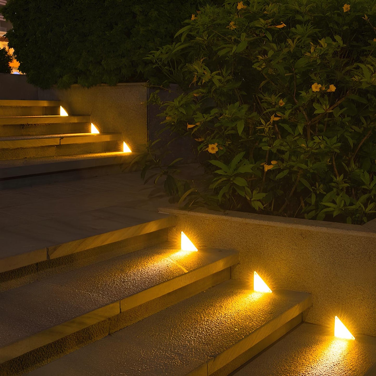 LED Solar Powered Stair Lights with Motion Sensor - Waterproof Outdoor Lighting for Steps, Pathways, and Decks