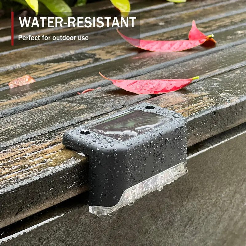 Solar LED Step Lights for Outdoor Pathway Illumination and Safety - Waterproof, Energy-Efficient Lighting for Steps and Walkways