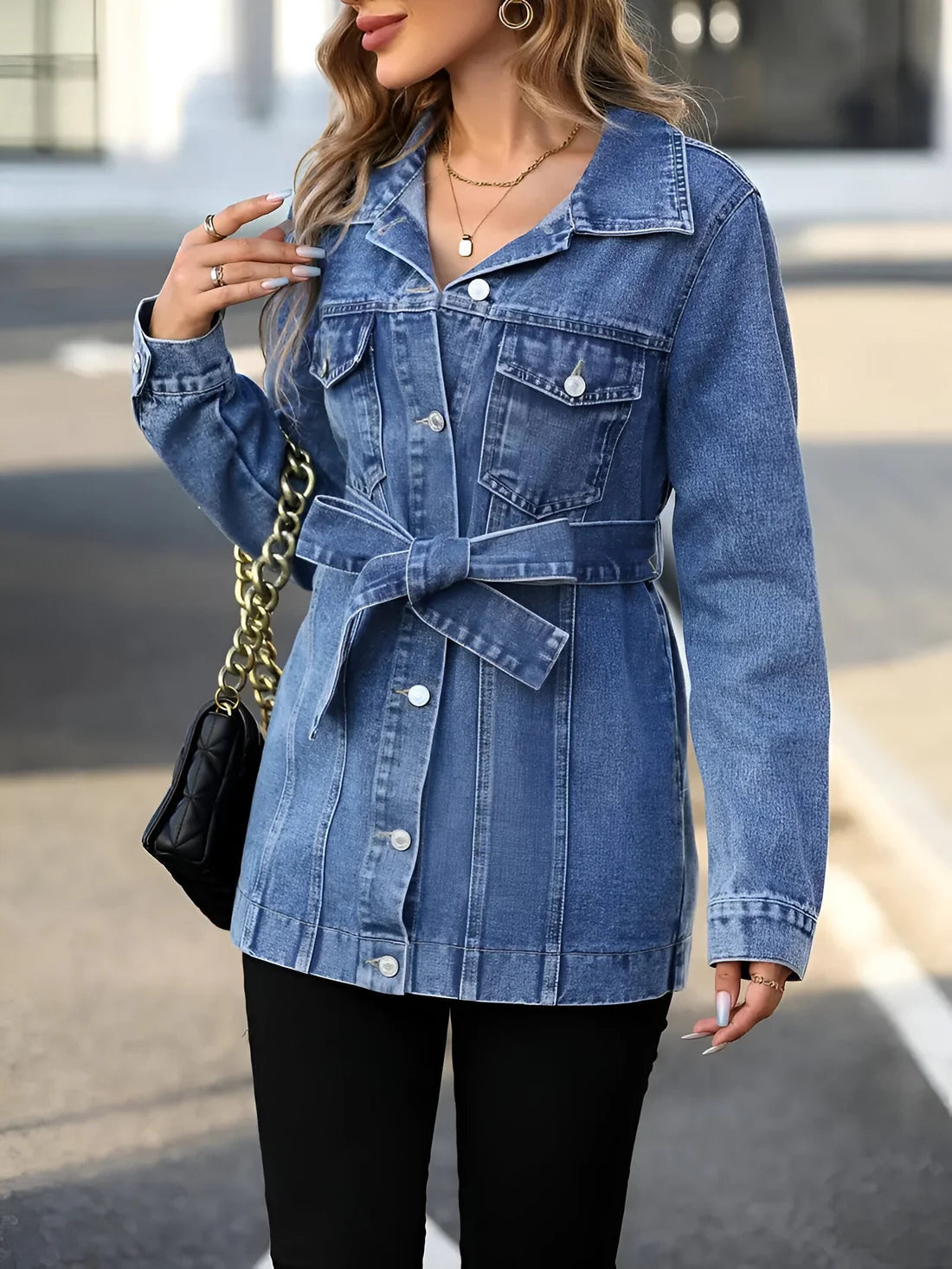 Jacket Vireo™ | Trendy Denim Jacket | Shoulder Straps, Stylish Design & Comfortable Fit