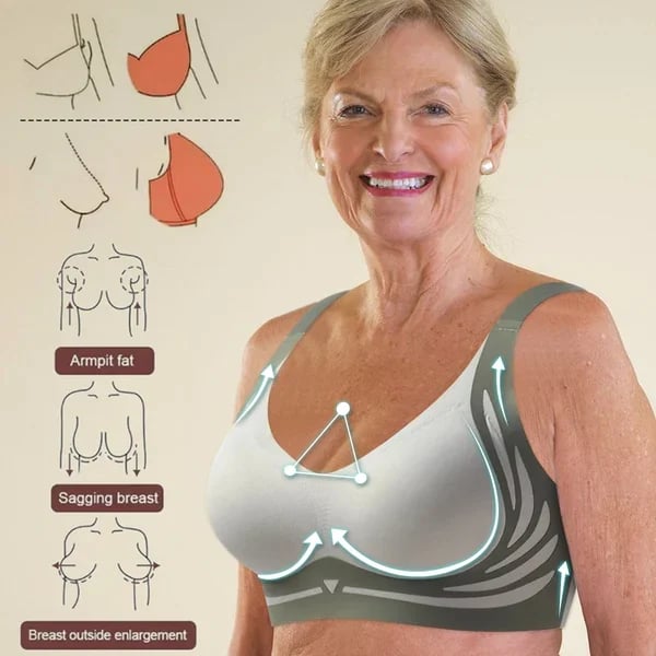 Lifting Anti-Sagging Wireless Push-Up Bra | Comfortable Fit, Adjustable Straps, Seamless Design