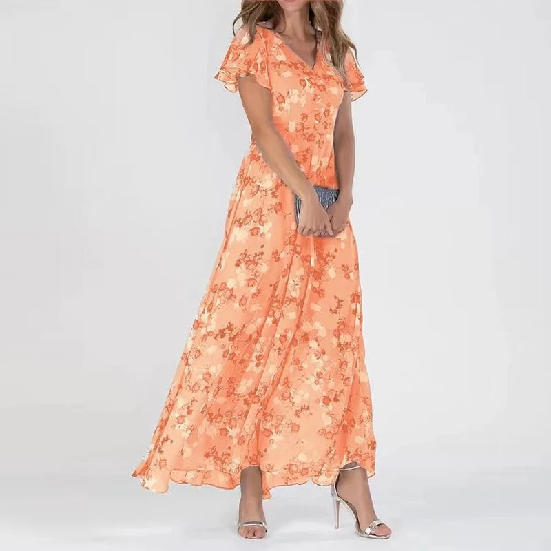 ChicAura™ | Women's Midi Dress | Lightweight Fabric, Flattering Fit & Versatile Style