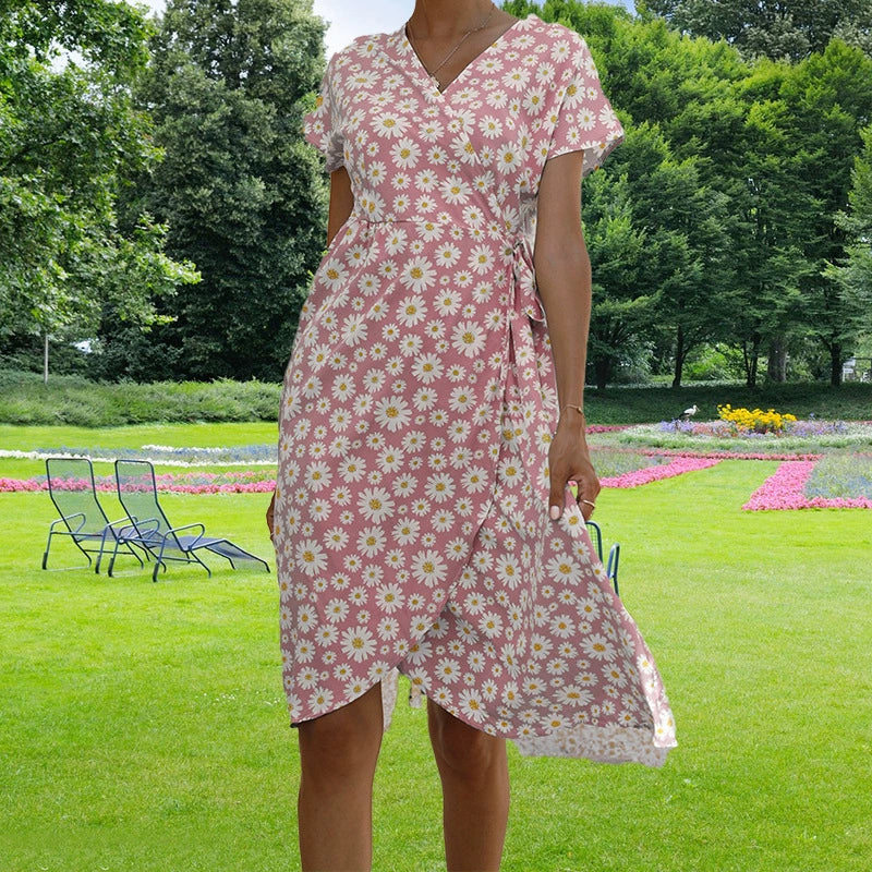 Daisy Belle™ | Women's Midi Dress | Floral Print, Lightweight Fabric & Flattering Silhouette