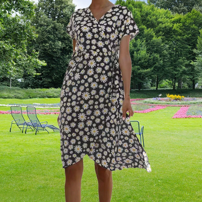 Daisy Belle™ | Women's Midi Dress | Floral Print, Lightweight Fabric & Flattering Silhouette