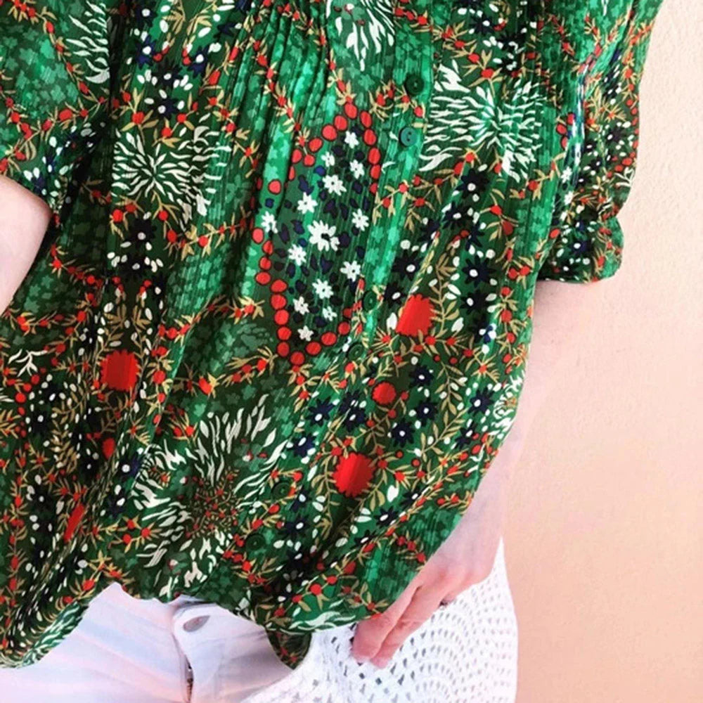 Adventure Muse™ | Women's Adventure Print Blouse | Lightweight Fabric, Relaxed Fit & Breathable Design