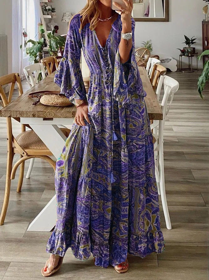 BohoDreamer™ | Women's Boho Maxi Dress | Cotton Blend, Breathable Fabric & Summer Styling