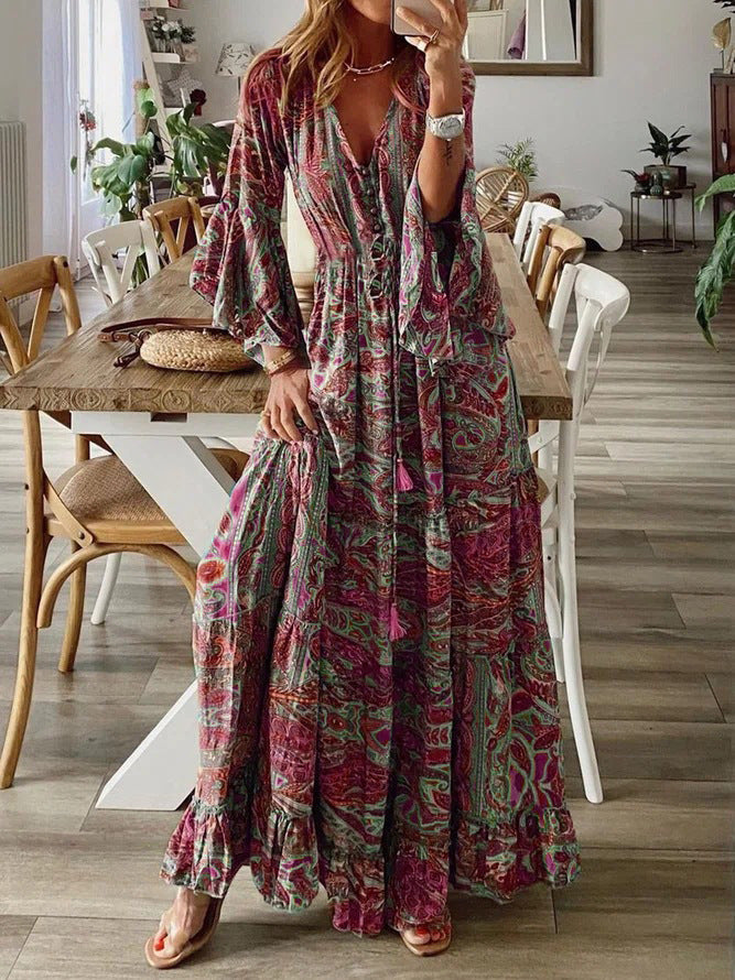 BohoDreamer™ | Women's Boho Maxi Dress | Cotton Blend, Breathable Fabric & Summer Styling