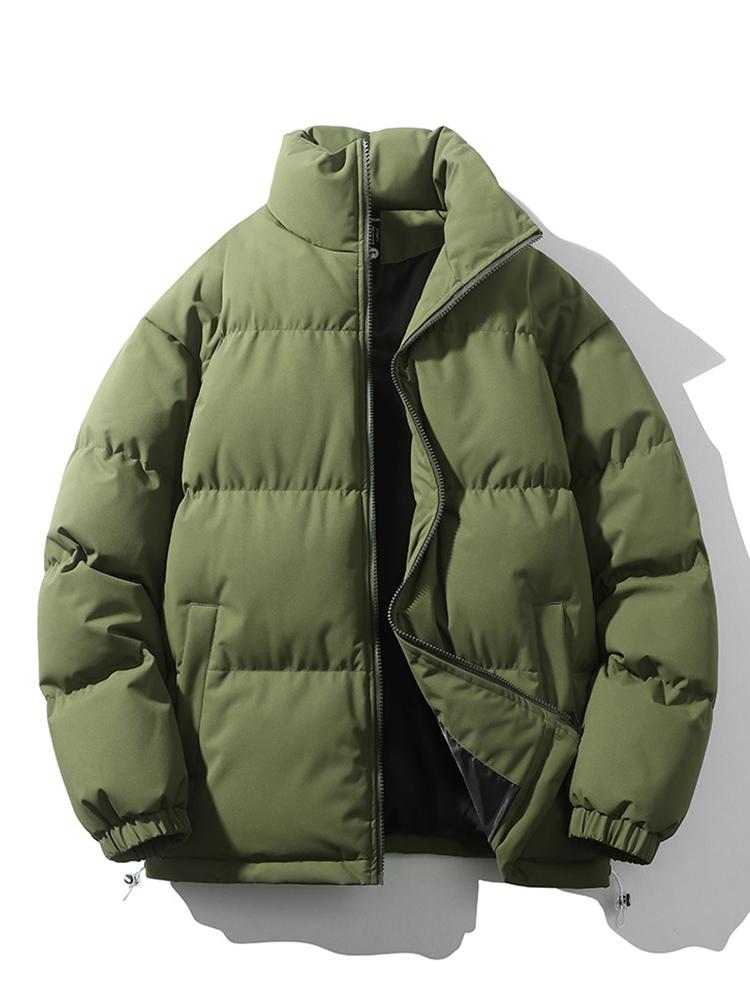Quilted Haven™ | Men's Warm Stand Collar Zipper Jacket | Insulated, Lightweight, Stylish Design for Cold Weather