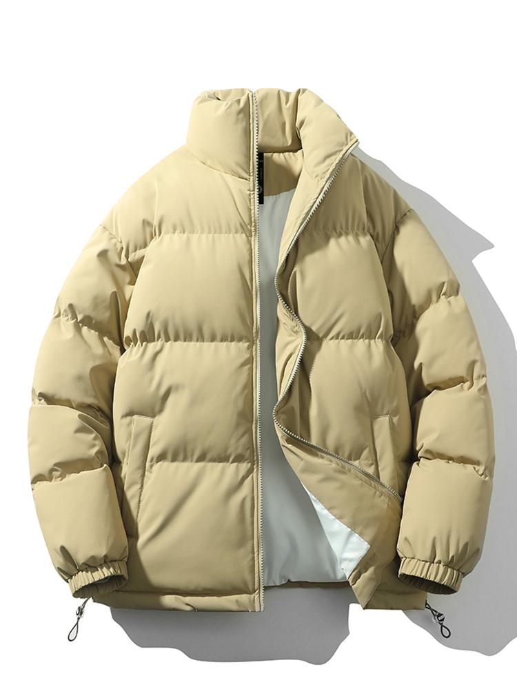 Quilted Haven™ | Men's Warm Stand Collar Zipper Jacket | Insulated, Lightweight, Stylish Design for Cold Weather