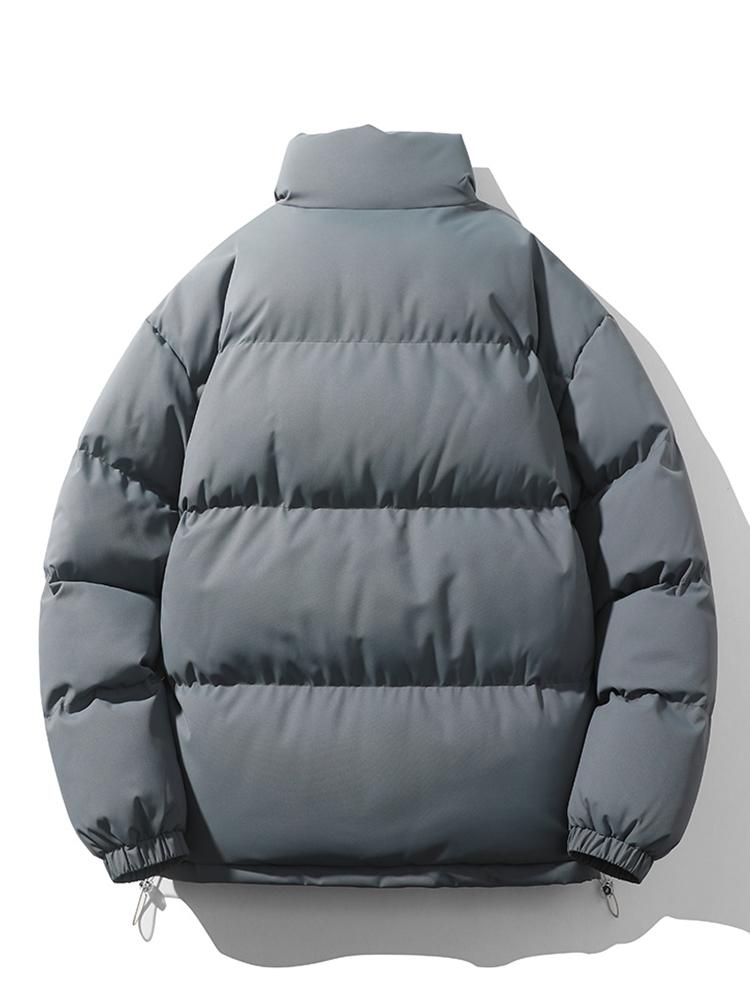 Quilted Haven™ | Men's Warm Stand Collar Zipper Jacket | Insulated, Lightweight, Stylish Design for Cold Weather