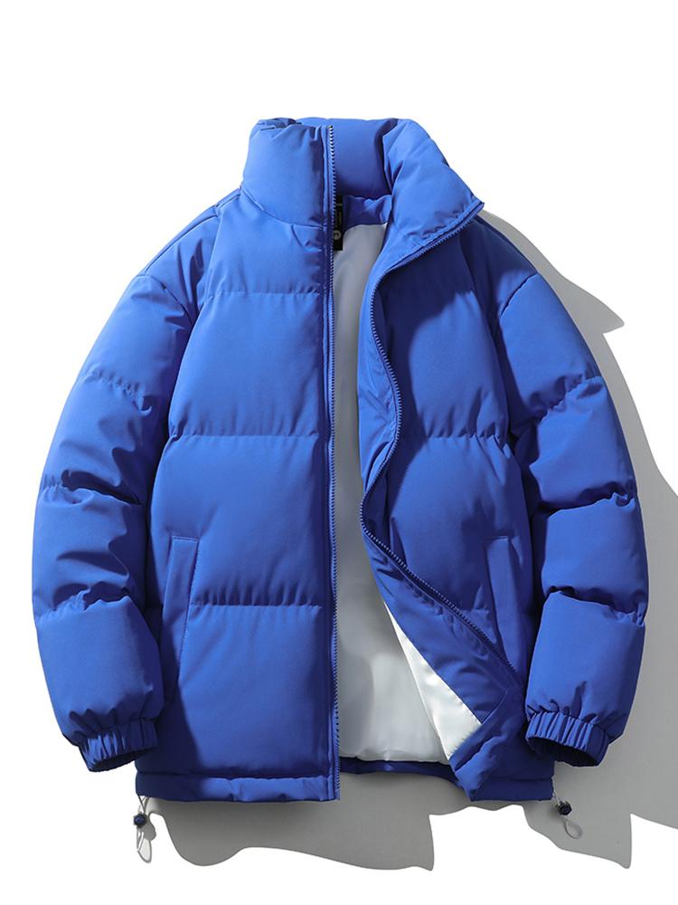 Quilted Haven™ | Men's Warm Stand Collar Zipper Jacket | Insulated, Lightweight, Stylish Design for Cold Weather