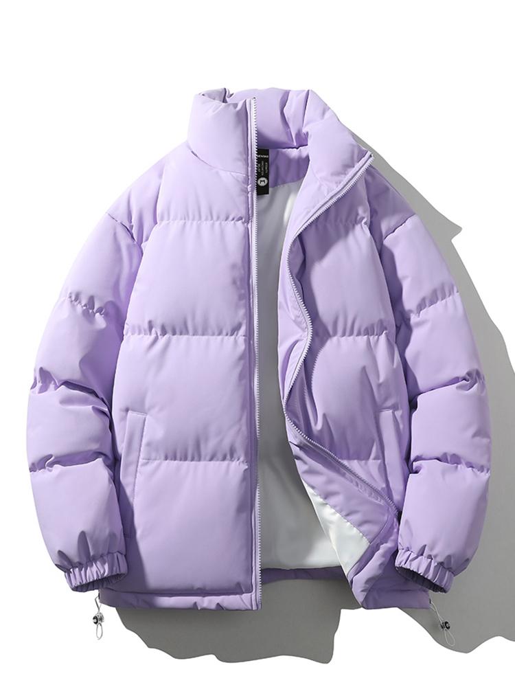 Quilted Haven™ | Men's Warm Stand Collar Zipper Jacket | Insulated, Lightweight, Stylish Design for Cold Weather