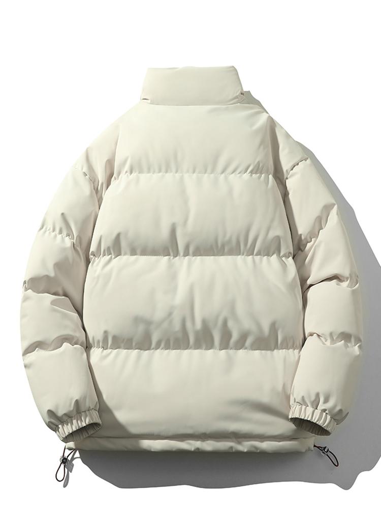 Quilted Haven™ | Men's Warm Stand Collar Zipper Jacket | Insulated, Lightweight, Stylish Design for Cold Weather