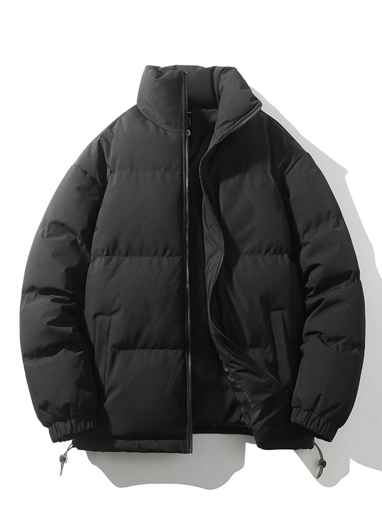 Quilted Haven™ | Men's Warm Stand Collar Zipper Jacket | Insulated, Lightweight, Stylish Design for Cold Weather