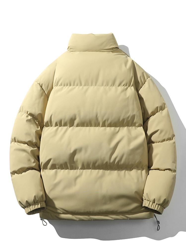 Quilted Haven™ | Men's Warm Stand Collar Zipper Jacket | Insulated, Lightweight, Stylish Design for Cold Weather