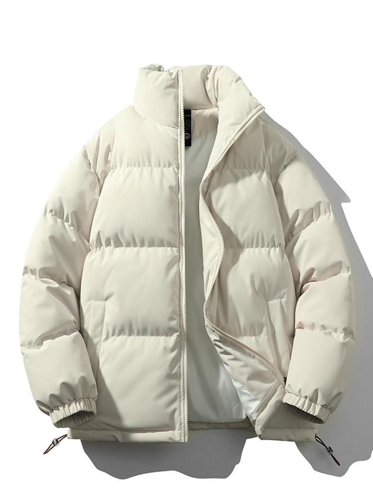 Quilted Haven™ | Men's Warm Stand Collar Zipper Jacket | Insulated, Lightweight, Stylish Design for Cold Weather
