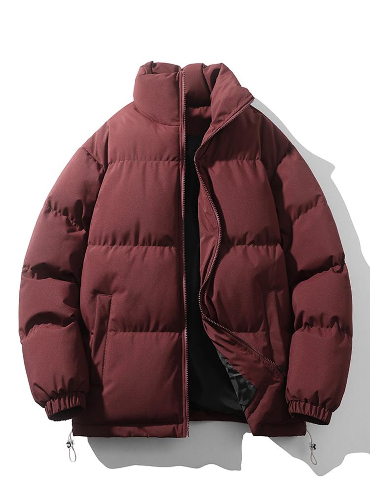 Quilted Haven™ | Men's Warm Stand Collar Zipper Jacket | Insulated, Lightweight, Stylish Design for Cold Weather