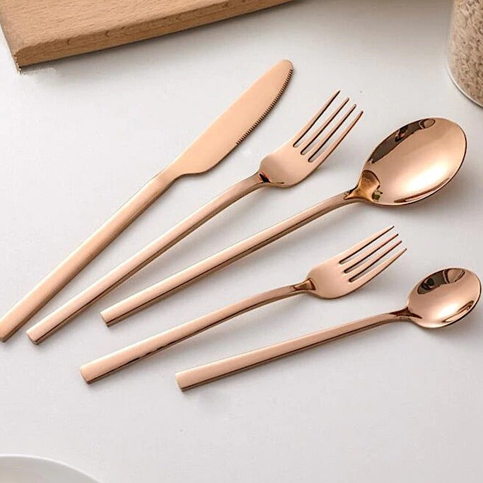 Gold Cutlery Set – Elegant and Modern Utensil Set | Stylish and Durable Cutlery for Home and Special Events