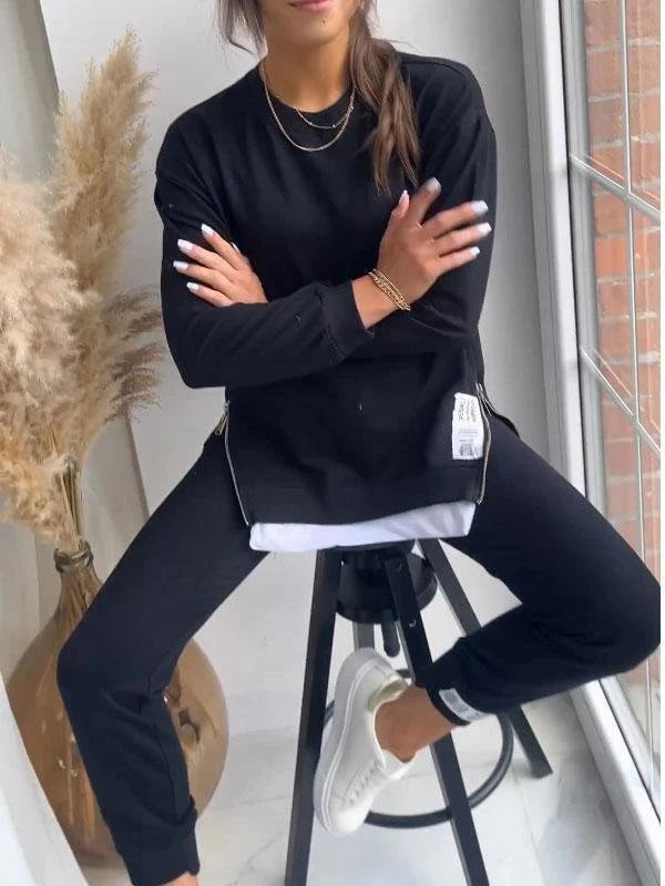 Sweatset Aura™ | Women's Comfortable Sweatshirt and Pants Set | Soft Fabric, Relaxed Fit, Stylish Loungewear