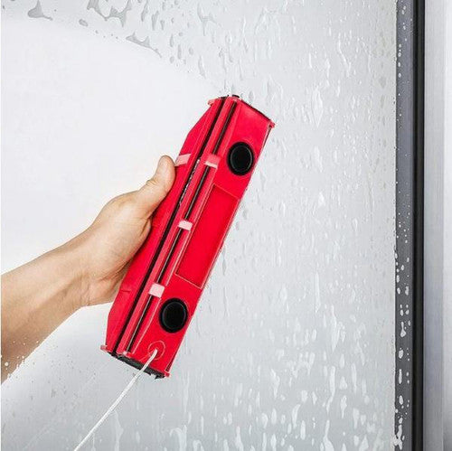 Magnetic Window Cleaner Tool with Dual-Sided Design for Streak-Free Cleaning of High Windows and Hard-to-Reach Areas