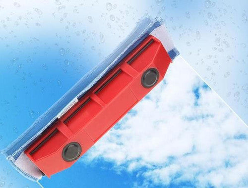 Magnetic Window Cleaner Tool with Dual-Sided Design for Streak-Free Cleaning of High Windows and Hard-to-Reach Areas