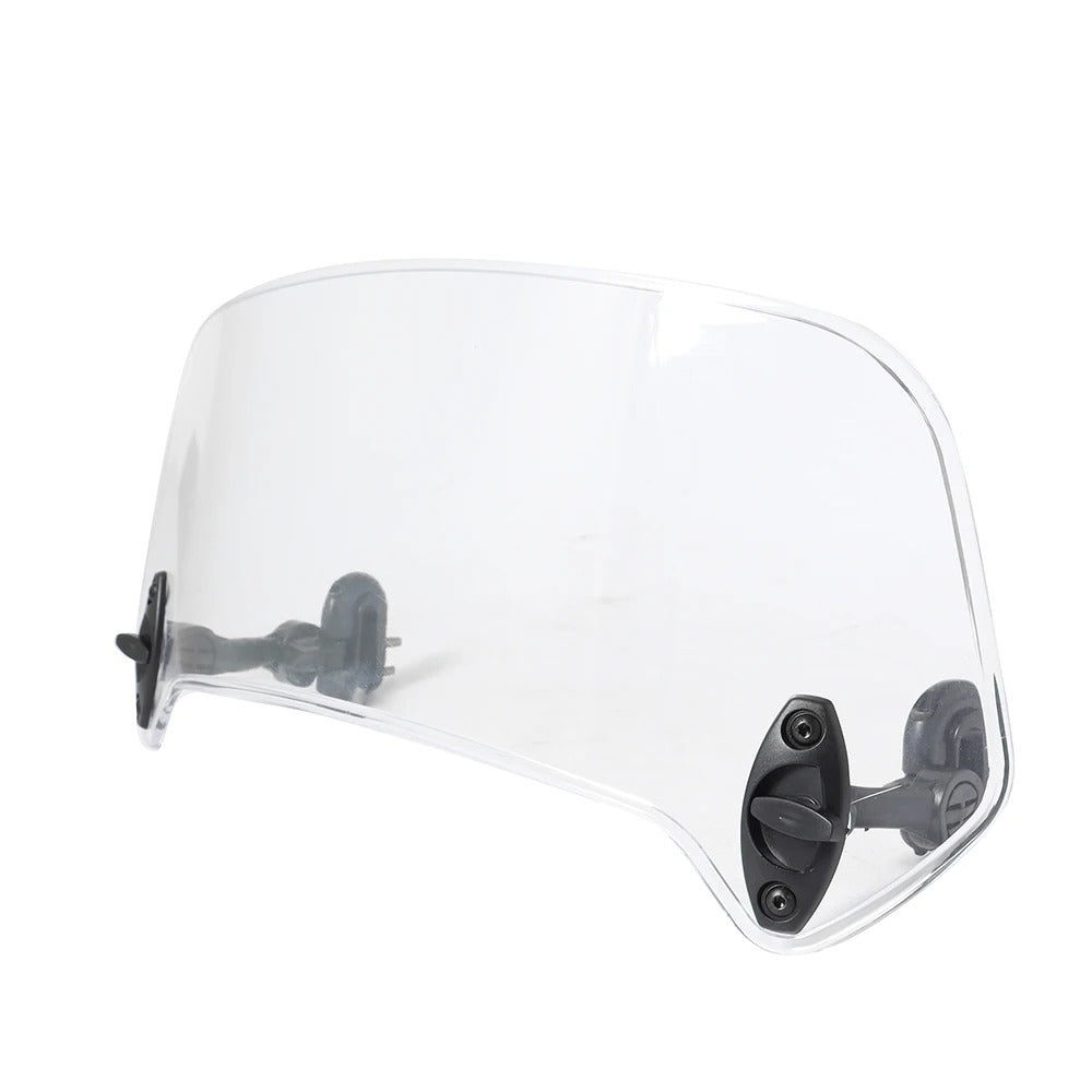 Motorcycle Windshield Extension Adjustable Height for Enhanced Wind Protection and Comfort on Touring Bikes