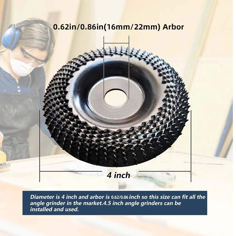 22-Tooth Chain Grinding Disc for Efficient Wood Cutting and Shaping on Angle Grinders
