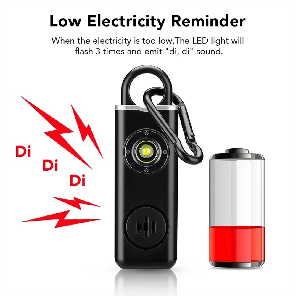Personal Safety Alarm for Women - Vibrant Keychain Alarm with Loud Sound Elderly & Women’s Safety Items