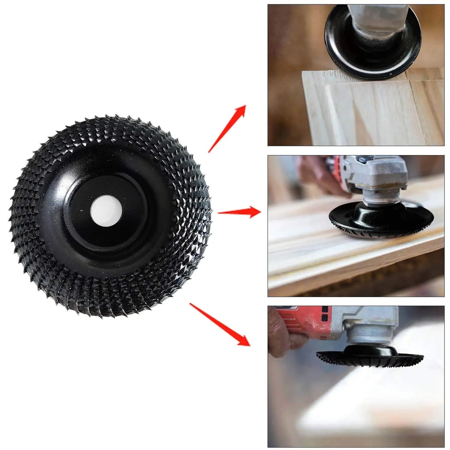 22-Tooth Chain Grinding Disc for Efficient Wood Cutting and Shaping on Angle Grinders