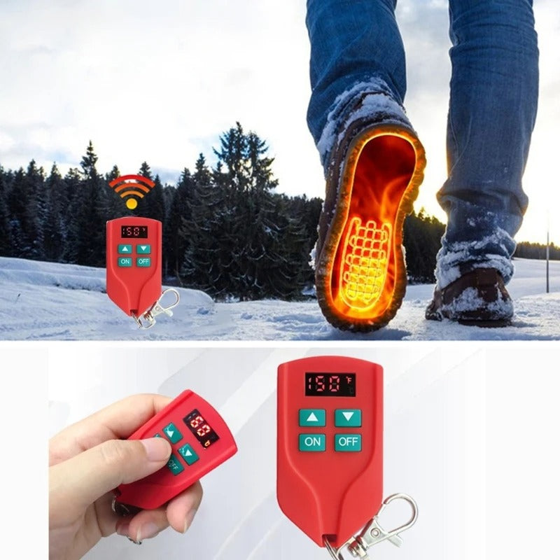 Professional Heated Shoe Insoles Rechargeable Inserts | Ultimate Foot Warmers for Cold Weather and Outdoor Activities | for Boots, Shoes, and Skiing