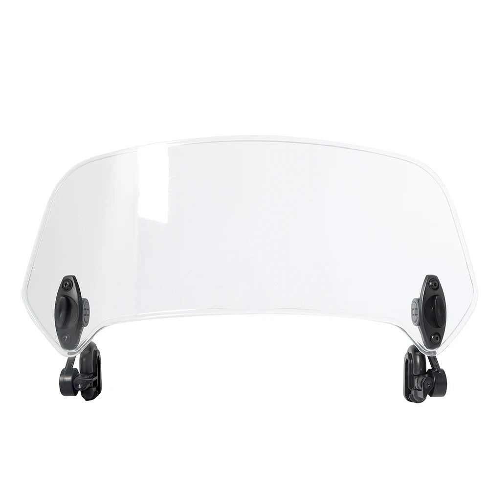 Motorcycle Windshield Extension Adjustable Height for Enhanced Wind Protection and Comfort on Touring Bikes