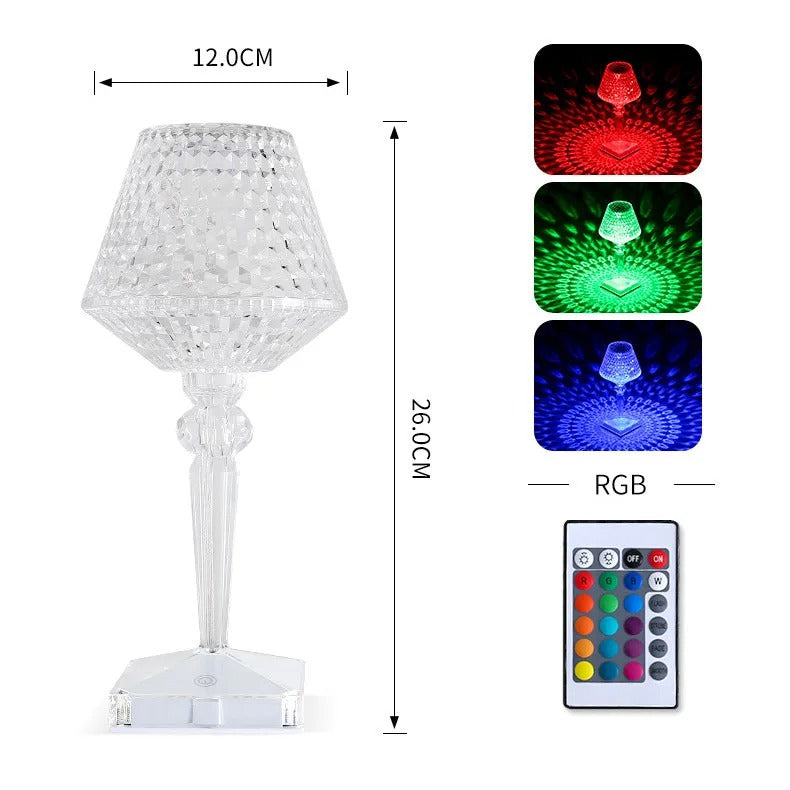 Rechargeable Minimalist Modern Table Lamp with Adjustable Brightness for Home Office & Nightstand Use