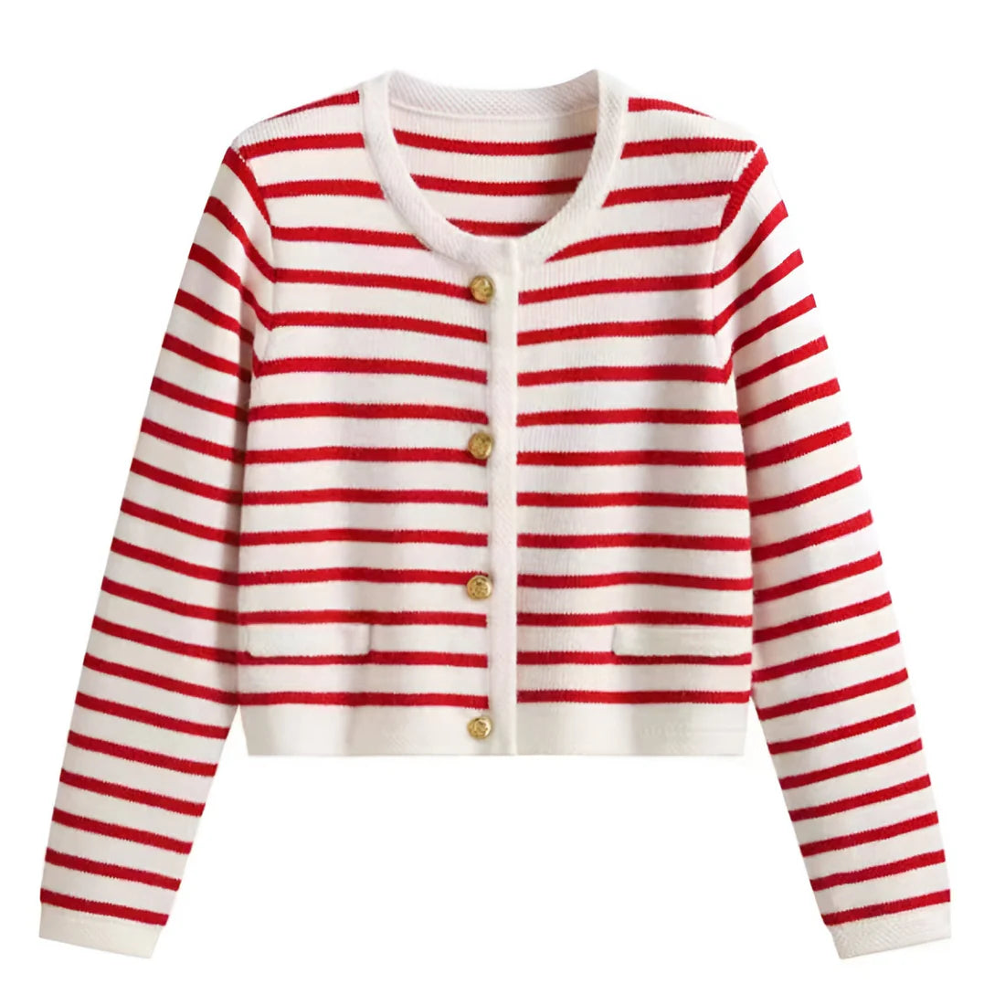 Cardigan Liora™ | Women's Striped Cardigan | Soft Knit, Open Front Design & Cozy Fit
