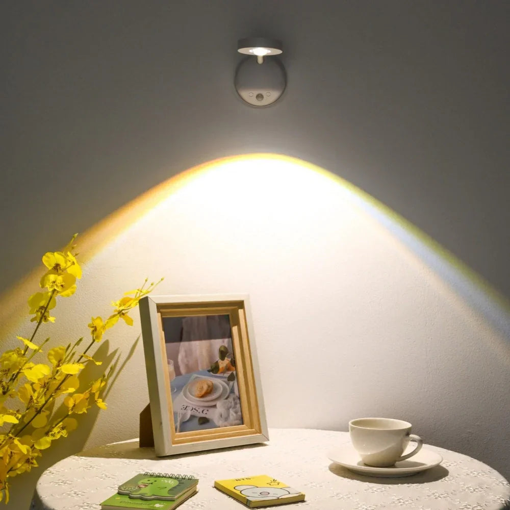LED Motion Sensor Spotlight - Adjustable Outdoor Security Light for Patios, Gardens, and Driveways
